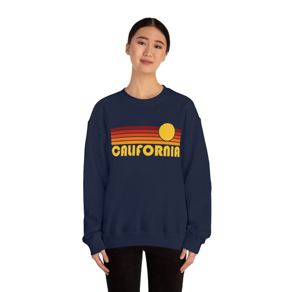 California Sweatshirt - Retro Sunset Unisex