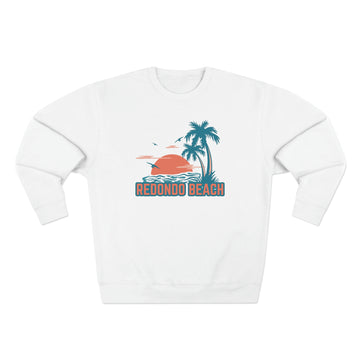 Buy white Premium Redondo Beach, California Sweatshirt - Unisex Premium Crewneck Sweatshirt