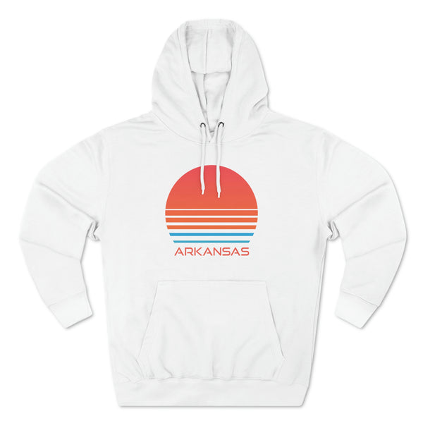 Premium Arkansas Hoodie - Retro 80s Unisex Sweatshirt