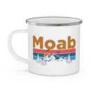 Moab, Utah Camp Mug - Mountain Sunset Enamel Campfire Moab Mug-4