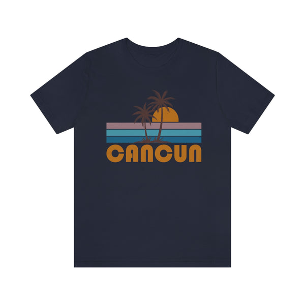 Cancun, Mexico T-Shirt - Retro Palm Tree Unisex Cancun Shirt