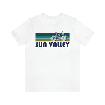 Buy white Sun Valley T-Shirt - Retro Mountain Bike Adult Unisex Sun Valley, Idaho T Shirt