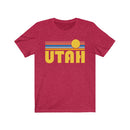 Utah T-Shirt - Retro Sunrise Adult Unisex Utah T Shirt-8
