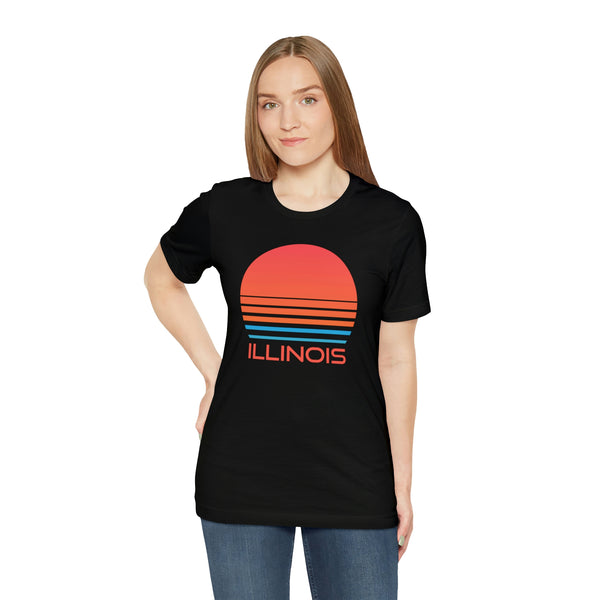 Illinois T-Shirt - Retro 80s Unisex Illinois Shirt