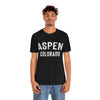 Aspen, Colorado Shirt - Paint Text Unisex Aspen T-Shirt