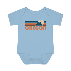 Oregon Baby Bodysuit - Retro Mountain Oregon Baby Bodysuit