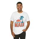 Maui, Hawaii T-Shirt - Retro Palm Tree & Beach Unisex Maui Shirt-8