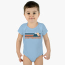 Chattanooga Baby Bodysuit - Retro Mountain Chattanooga, Tennessee Baby Bodysuit-2
