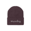 Wyoming Knit Beanie - Adult Embroidered Snowflake Wyoming Knit Hat