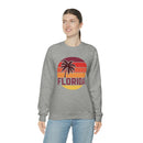 Florida Sweatshirt - Unisex Retro Palm Tree Florida Crewneck Sweatshirt-24