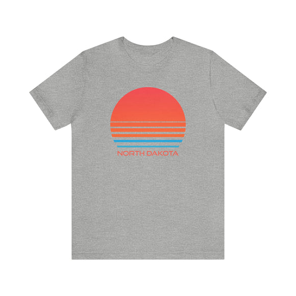 North Dakota T-Shirt - Retro 80s Unisex North Dakota Shirt