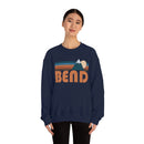 Bend, Oregon Sweatshirt - Unisex Retro Mountain Unisex-26