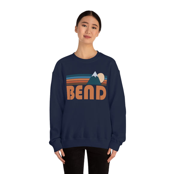 Bend, Oregon Sweatshirt - Unisex Retro Mountain Unisex