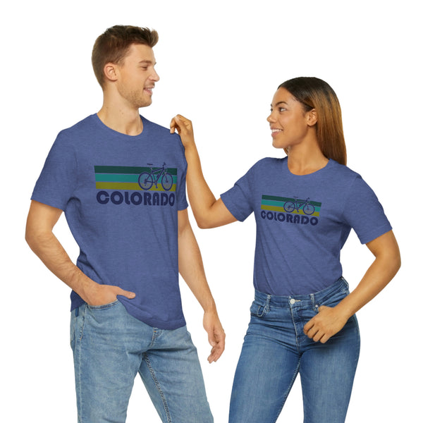 Colorado T-Shirt - Retro Mountain Bike Adult Unisex Colorado T Shirt