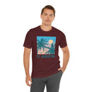 St. Augustine, Florida T-Shirt - Retro Palm Tree & Beach Unisex St. Augustine Shirt-102