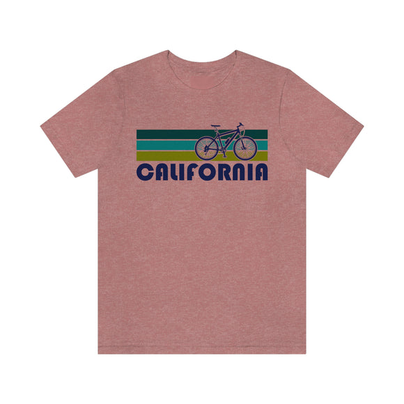 California T-Shirt - Retro Mountain Bike Adult Unisex California T Shirt