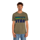 Utah T-Shirt - Retro Mountain Bike Adult Unisex Utah T Shirt-30