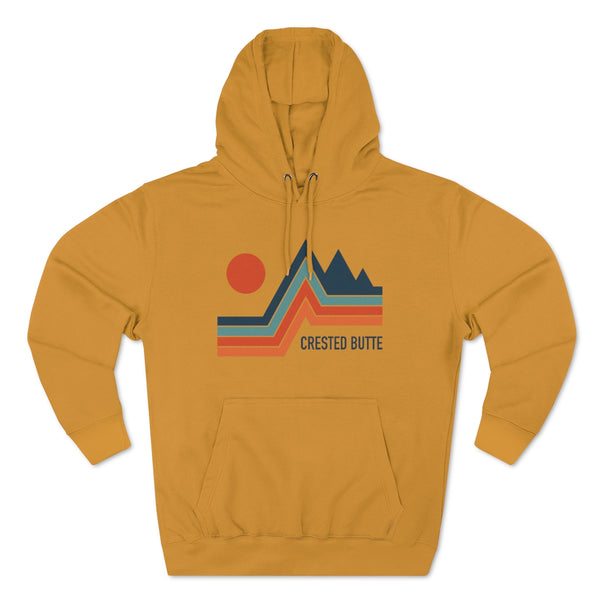 Premium Crested Butte, Colorado Hoodie - Retro Unisex Sweatshirt