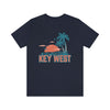 Key West, Florida T-Shirt - Retro Palm Tree & Beach Unisex Key West Shirt