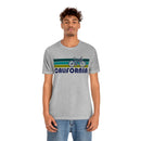 California T-Shirt - Retro Mountain Bike Adult Unisex California T Shirt-3