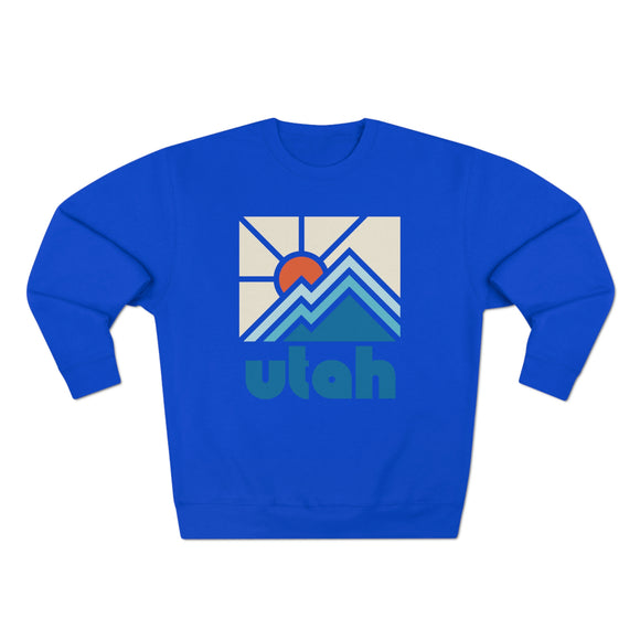 Premium Utah Crewneck Sweatshirt - Retro Unisex Sweatshirt