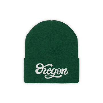 Oregon Beanie - Adult Hand Lettered Embroidered Oregon Knit Hat