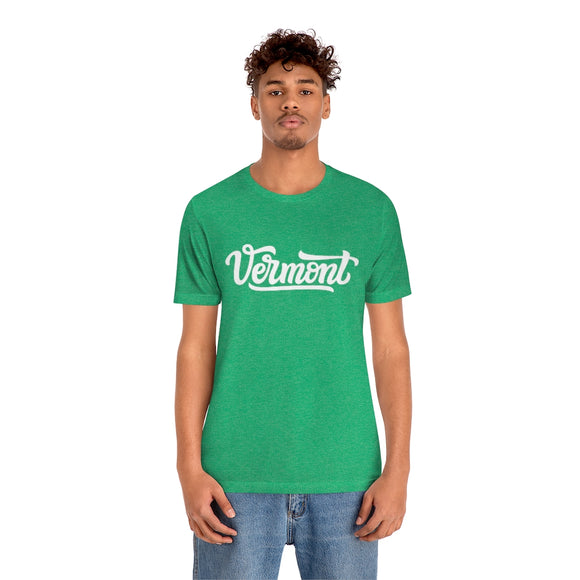 Vermont T-Shirt - Hand Lettered Unisex Vermont Shirt
