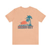 Mexico City, Mexico T-Shirt - Retro Palm Tree & Beach Unisex Mexico City Shirt