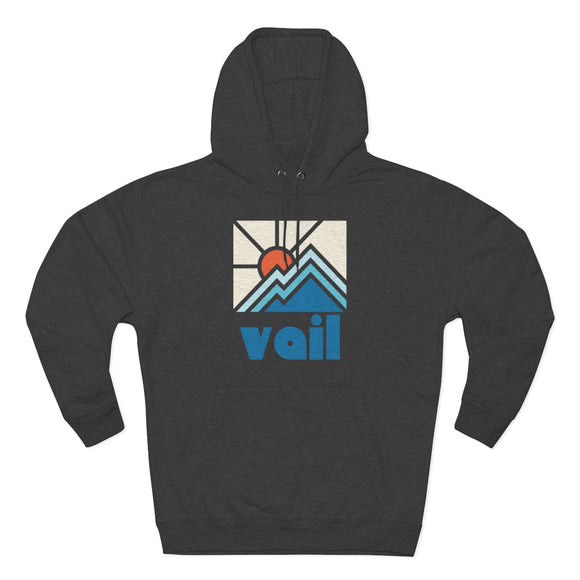 Premium Vail, Colorado Hoodie - Min Mountain Unisex Sweatshirt
