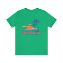 South Carolina T-Shirt - Retro Palm Tree & Beach Unisex South Carolina Shirt-49