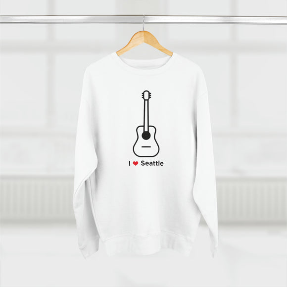 Premium Seattle, Washington Crewneck Sweatshirt - Retro Unisex Sweatshirt