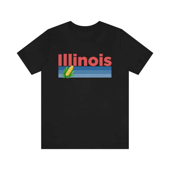 Illinois T-Shirt - Retro Corn Unisex Illinois Shirt