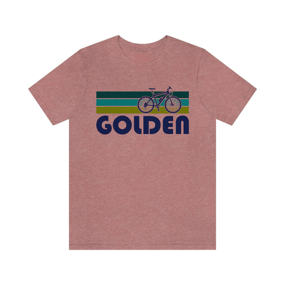 Golden T-Shirt - Retro Mountain Bike Adult Unisex Golden, Colorado T Shirt