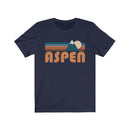 Aspen, Colorado T-Shirt - Retro Mountain Adult Unisex Aspen T Shirt-6