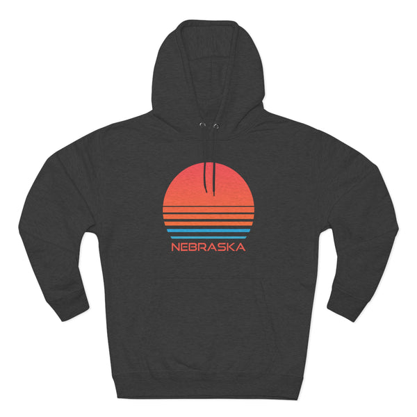 Premium Nebraska Hoodie - Retro 80s Unisex Sweatshirt