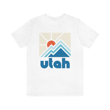 Buy white Utah Shirt, Utah Retro T-Shirt, Colorful Utah tee, Utah Mountain Shirt