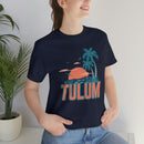 Tulum, Mexico T-Shirt - Retro Palm Tree & Beach Unisex Tulum Shirt-63