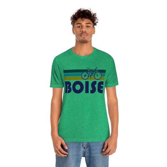 Boise T-Shirt - Retro Mountain Bike Adult Unisex Boise, Idaho T Shirt