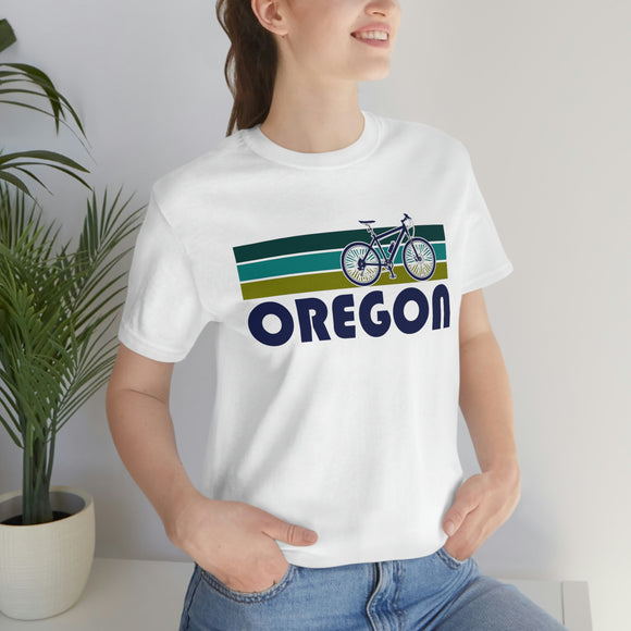 Oregon T-Shirt - Retro Mountain Bike Adult Unisex Oregon T Shirt