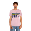 Utah T-Shirt - Retro Mountain Bike Adult Unisex Utah T Shirt-57