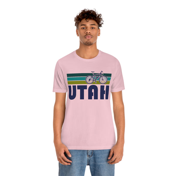 Utah T-Shirt - Retro Mountain Bike Adult Unisex Utah T Shirt