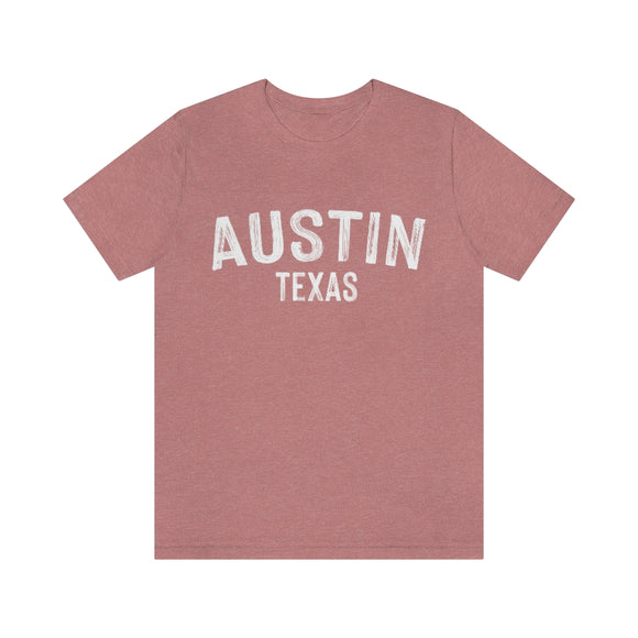 Austin, Texas Shirt - Paint Text Unisex Austin T-Shirt