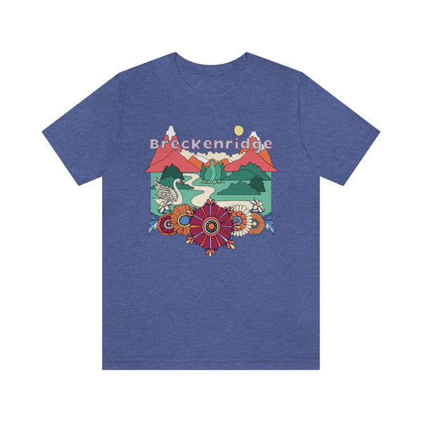 Breckenridge T-Shirt - Retro Mountain / Hippie Style Breckenridge, Colorado Shirt
