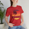 Beach Bum T-Shirt - Retro Palm Tree Unisex Beach Bum Shirt