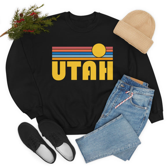 Utah Sweatshirt - Retro Sunrise Unisex