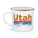 Utah Camp Mug - Mountain Sunset Enamel Campfire Utah Mug-4