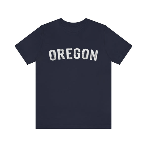 Oregon T-Shirt - Paint Text Unisex Oregon Shirt