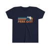 Park City Youth T-Shirt - Retro Mountain Utah Kid's TShirt