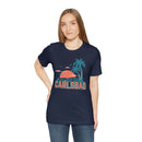 Carlsbad, California T-Shirt - Retro Palm Tree & Beach Unisex Carlsbad Shirt-89
