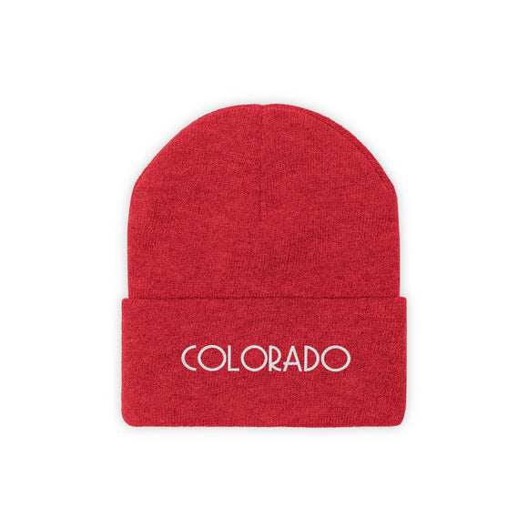 Colorado Beanie - Adult Embroidered Colorado Knit Hat